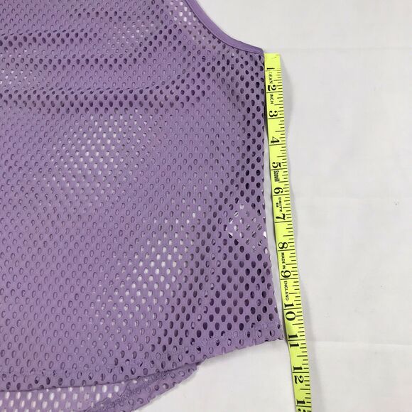BEBE SPORT WOMEN'S Sport Open Mesh Tank Top Size XL Color Lavender - Picture 5 of 8